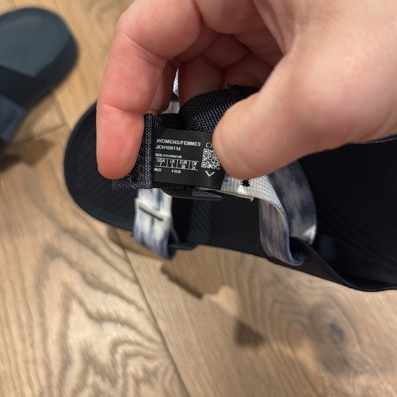 Chaco Women’s Lowdown Slidesandal Faded Blue Fog Tie-Dye Straps Size 7 - Picture 5 of 8